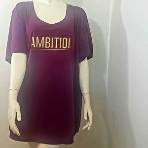 NWT  Terra & Sky PLUS SIZE "AMBITION" Shirt